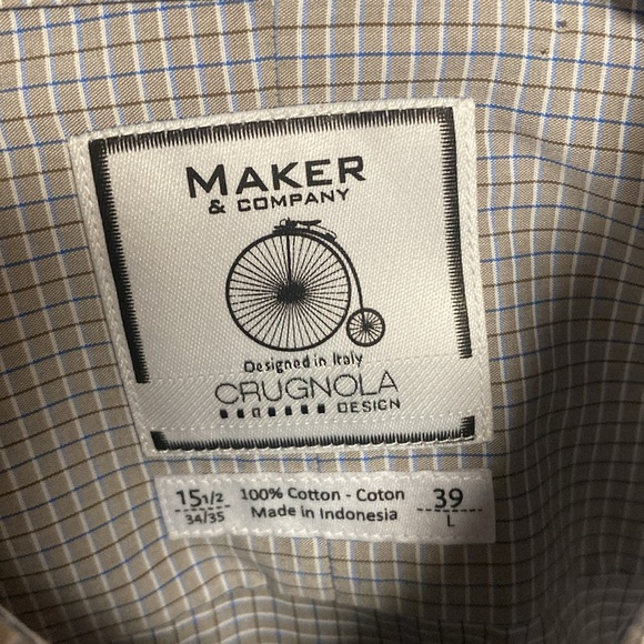 Maker & company plaid button down shirt size large - Picture 4 of 7
